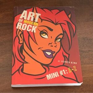 Art of Modern Rock: Mini # 1 A-Z by Dennis King paperback music poster book